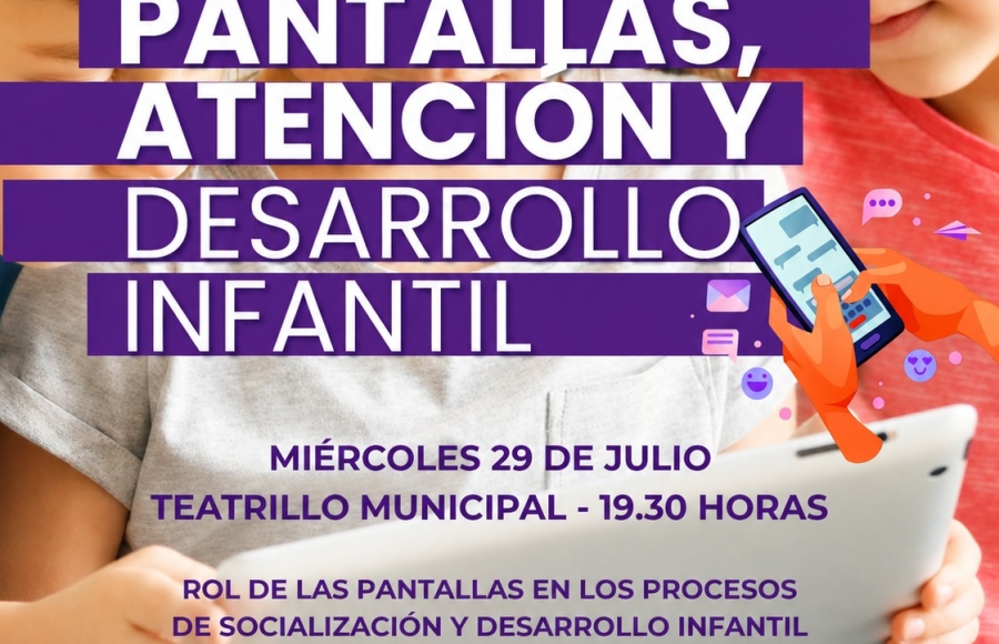 Conferencia sobre pantallas, atención y desarrollo infantil