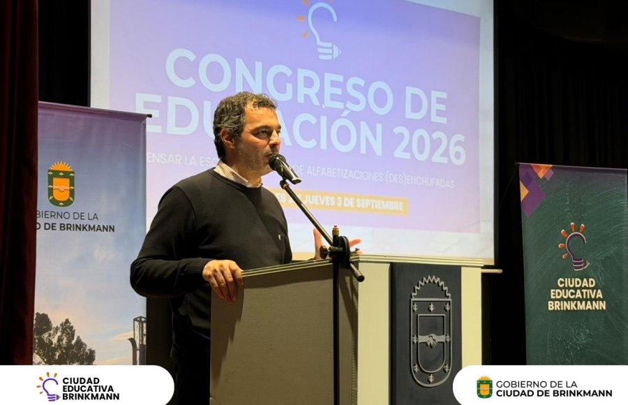 Brinkmann ya vive el Congreso de Educación 2026