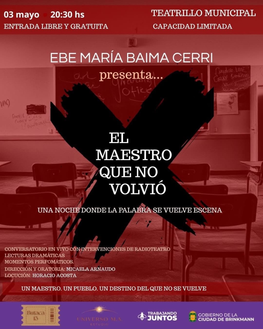 Presentación de “El maestro que no volvió”