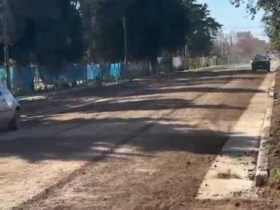 Una cuadra más de cordón cuneta habilitada en Brinkmann