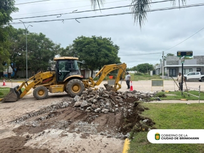 Comenzaron las obras del Plan de Bacheo en calle Pellegrini 