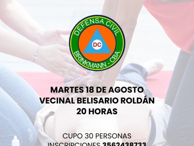 Nuevo Curso de primeros auxilios abierto a la comunidad