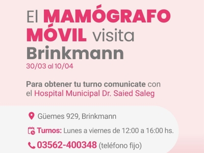 Llega el Mamógrafo Móvil a Brinkmann