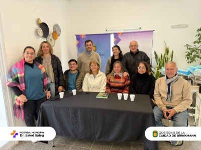 Conferencia de prensa en el Hospital Municipal